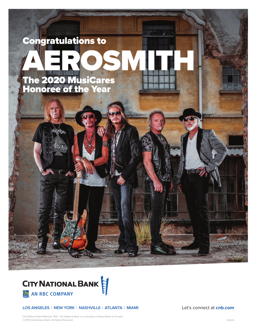 Congratulations to Aerosmith. The 2020 MusiCares Honoree of the Year