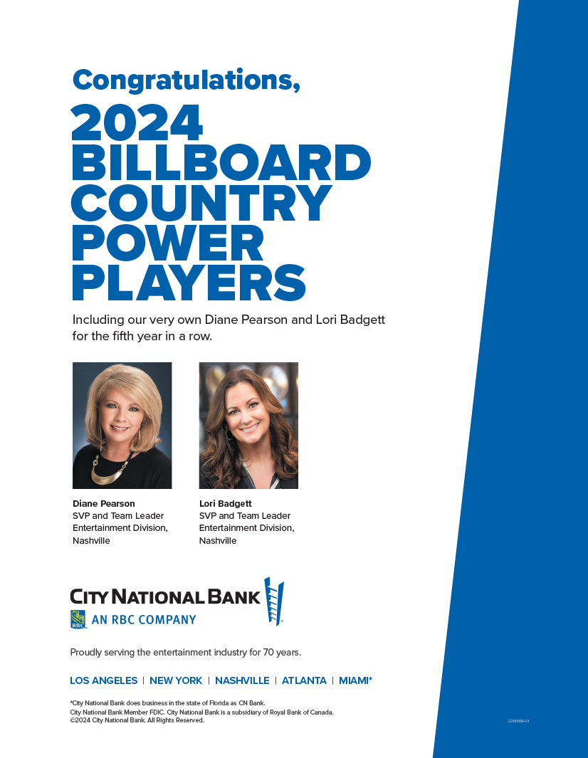Congratulations, 2024 Billboard Country Power Players